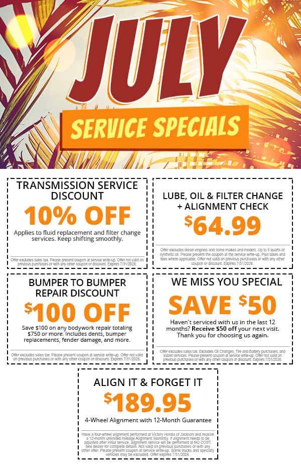 July Service Specials