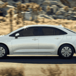 2020 Toyota Corolla driving in SoCal desert MPG banner