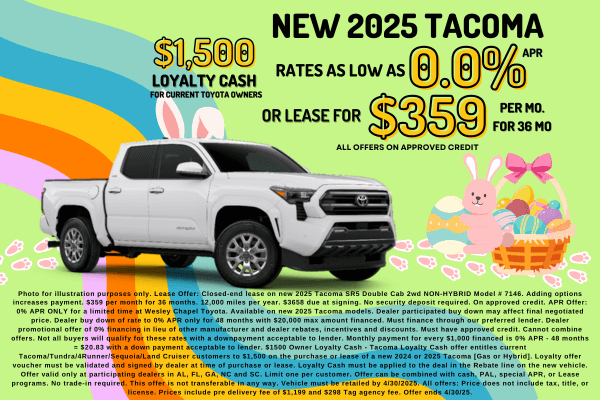 New 2025 Tacoma Offers