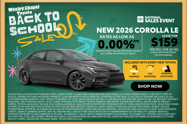 New 2026 Corolla Offer