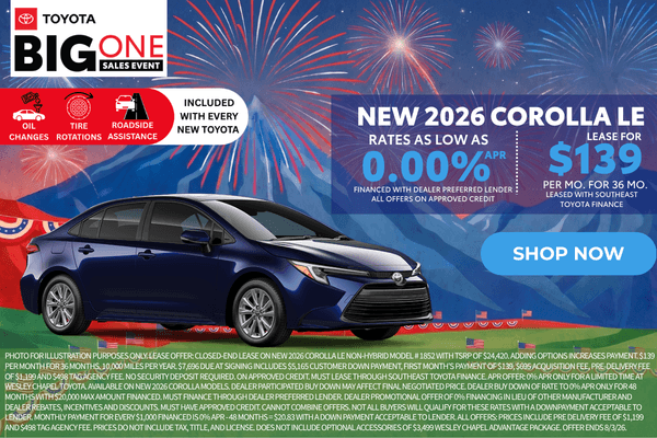 New 2026 Corolla Offer