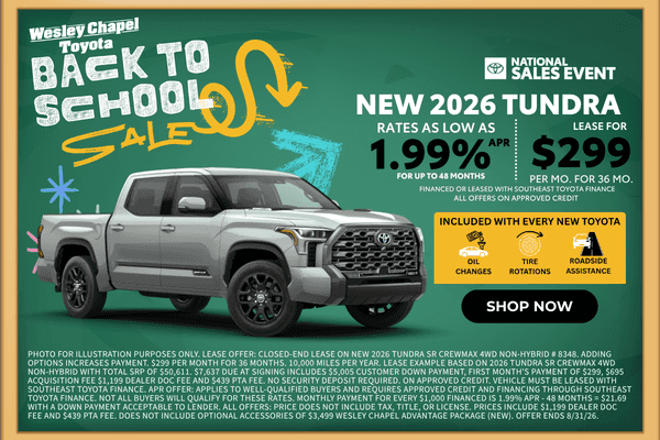 New 2026 Tundra Offers