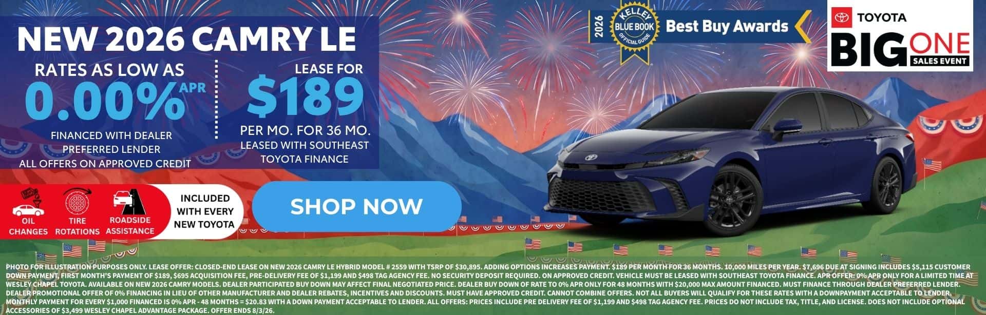 Ofertas especiales del Camry