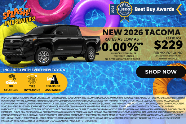 New 2026 Tacoma Offers