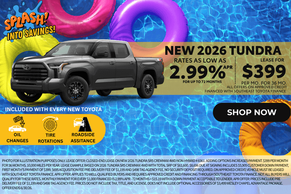 New 2026 Tundra Offers