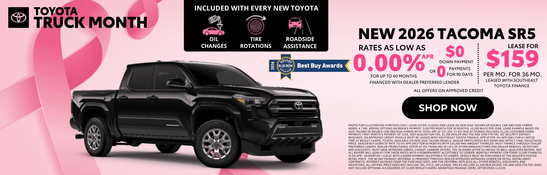 Tacoma special offers