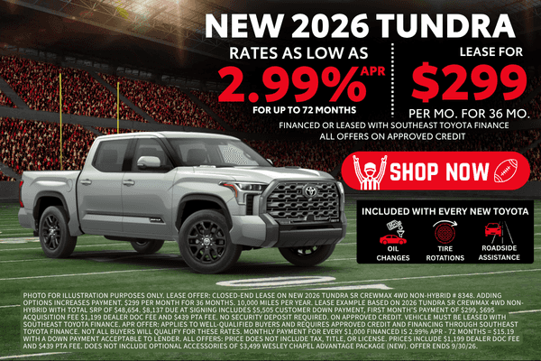 New 2026 Tundra Offers