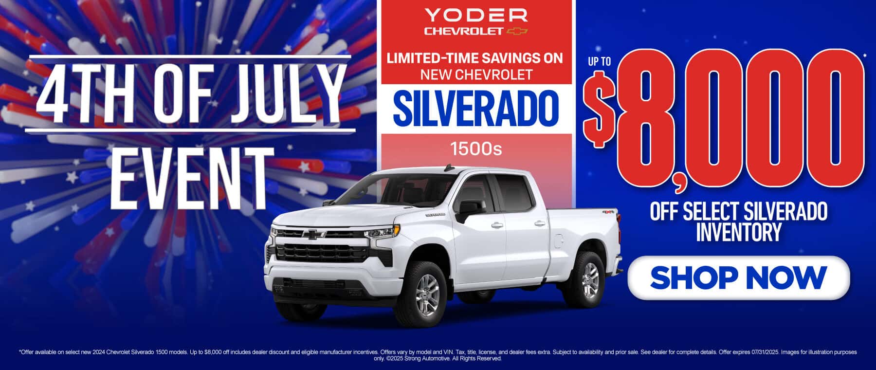 Limited-Time Savings on New Chevrolet Silverado 1500s Up to $8,000* off Select Silverado Inventory