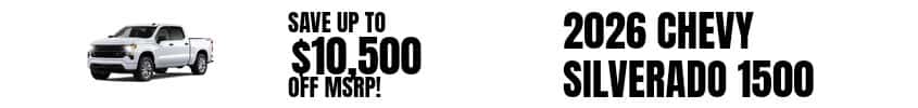 Best rebate on a 2026 Chevrolet Silverado 1500 near Sullivan, Indiana