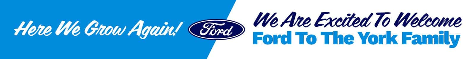 We are excited to welcome Ford to the York Family!