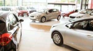 A gallery full of cars is shown at a Kentucky used car dealer.