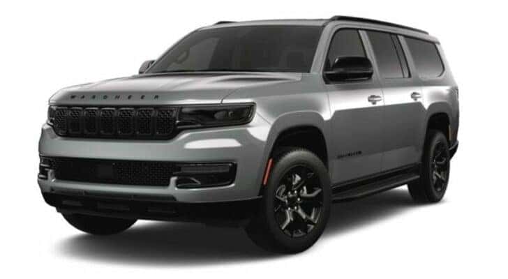 A grey 2023 Wagoneer L Carbide is angled left.