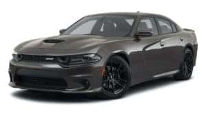 A grey 2022 Dodge Charger is angled left.