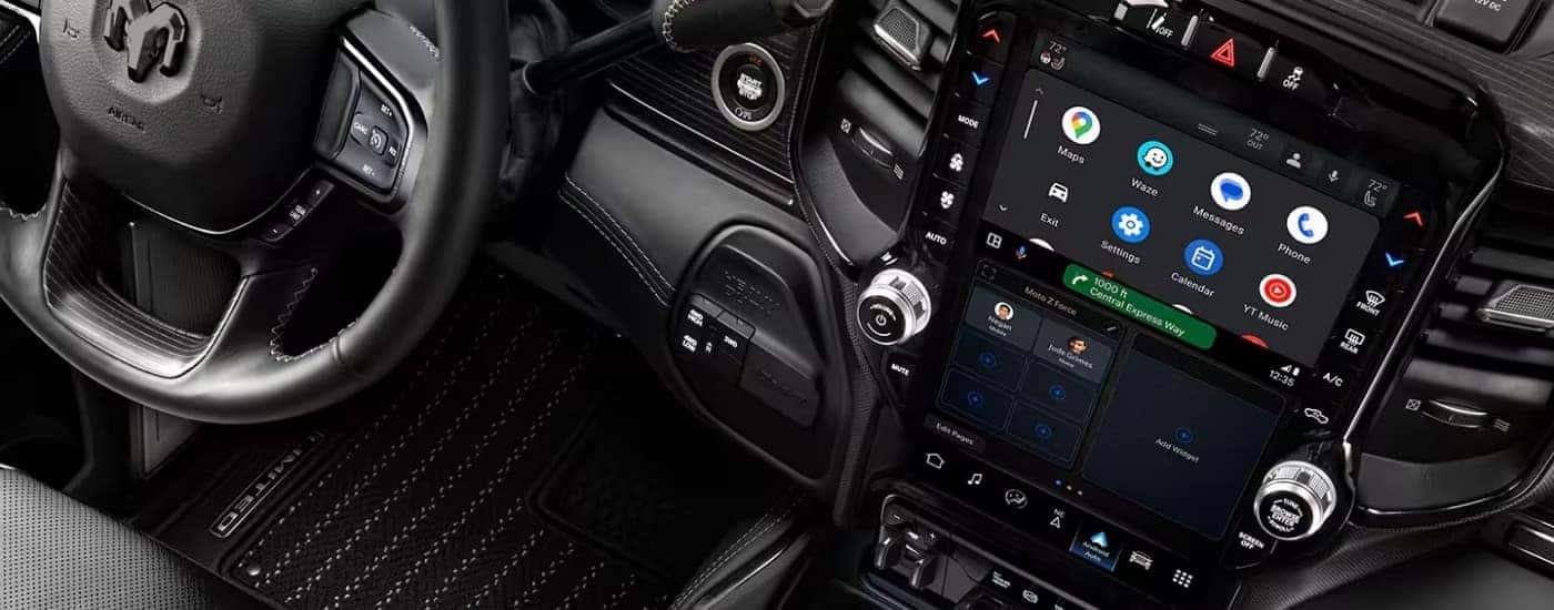 Apps on the infotainment screen in a 2024 Ram 2500 Limited.