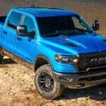 Blue 2026 Ram 1500 for sale near Alexandria parked off-road
