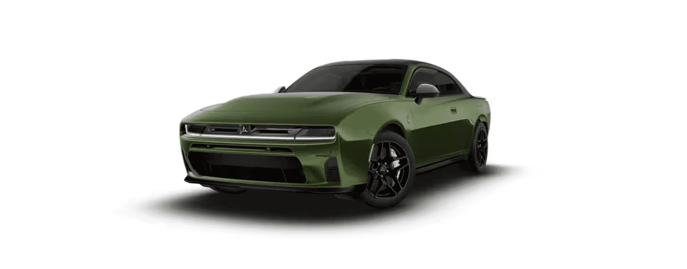 Green 2026 Dodge Charger angled left