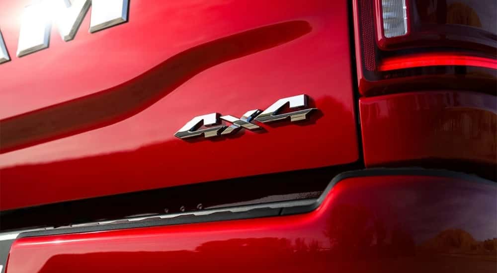 Read badging on a red 2026 Ram 2500