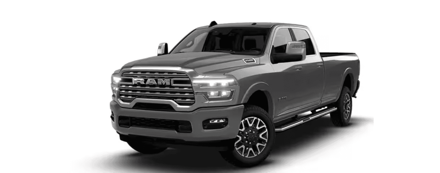 Grey 2026 Ram 2500 Big Horn Limited angled left