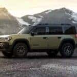 Green 2026 Jeep Recon parked off-road