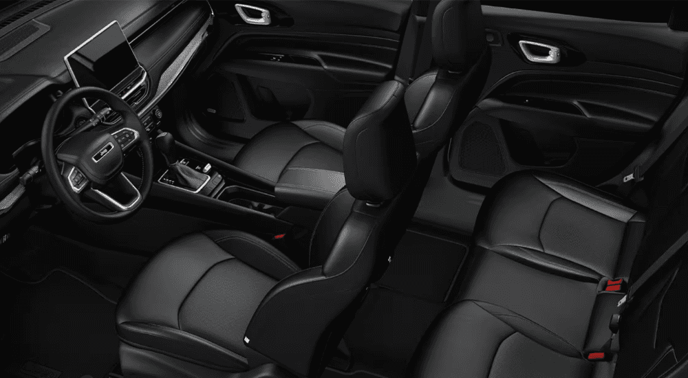 Black interior of a 2026 Jeep Compass Latitude Altitude