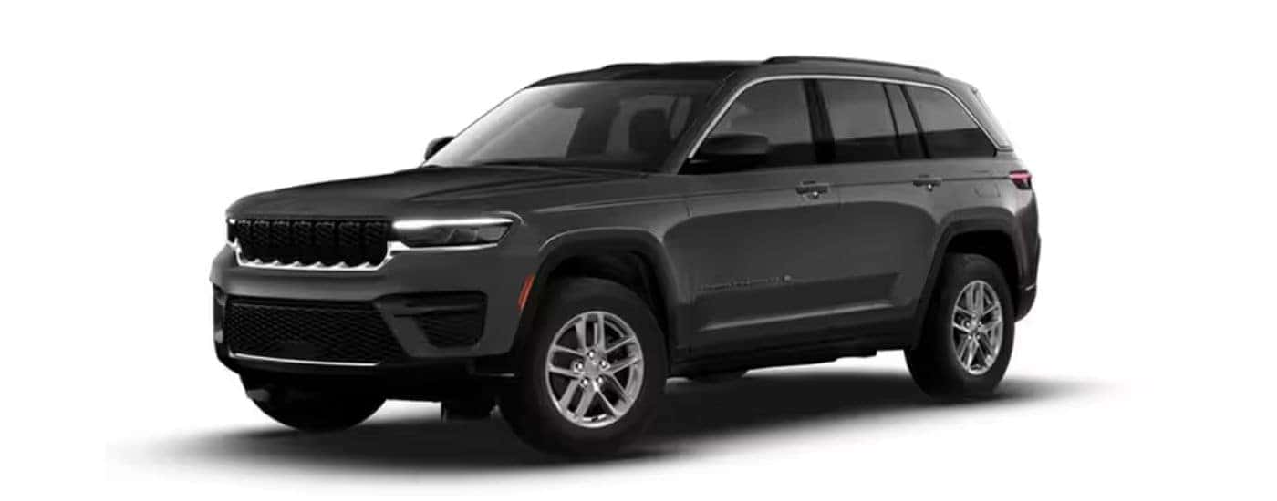 A black 2026 Jeep Grand Cherokee angled left.