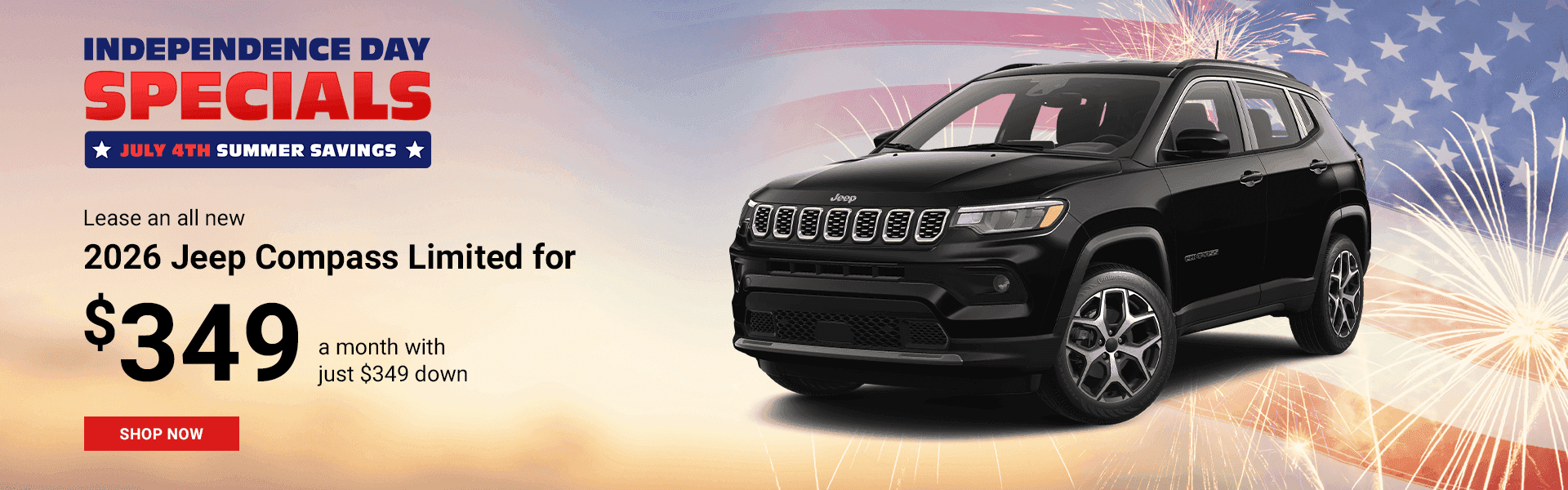 Lease an all new 2026 Jeep Compass Limited
