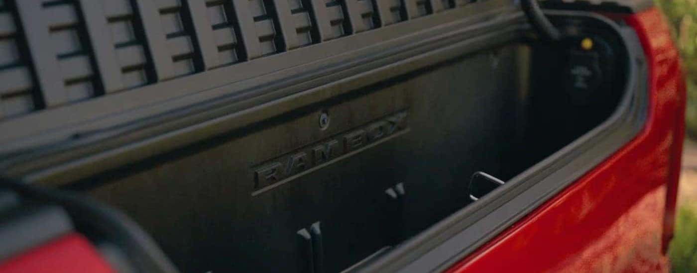 Ram Box on a red 2027 Ram 1500.
