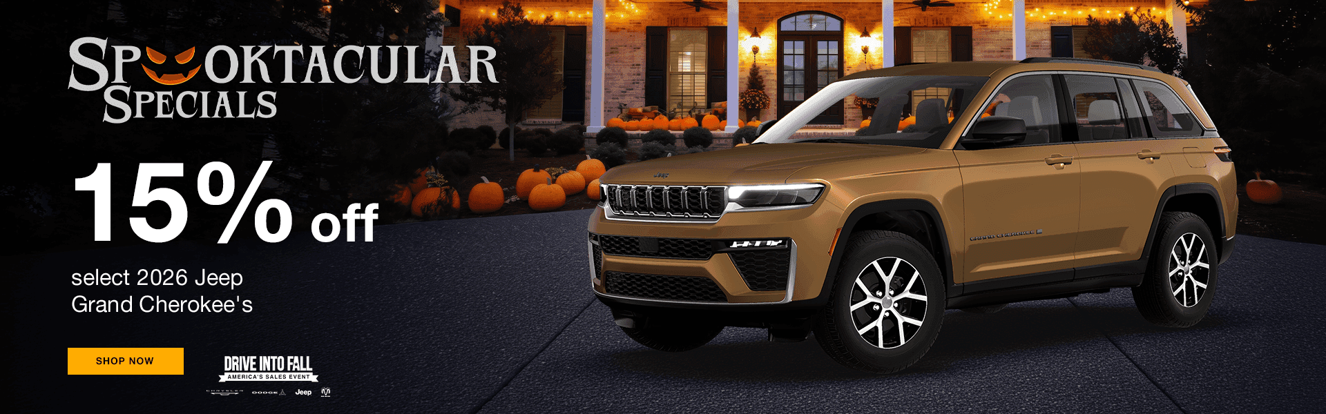 15% OFF Select 2026 Jeep Grand Cherokee's