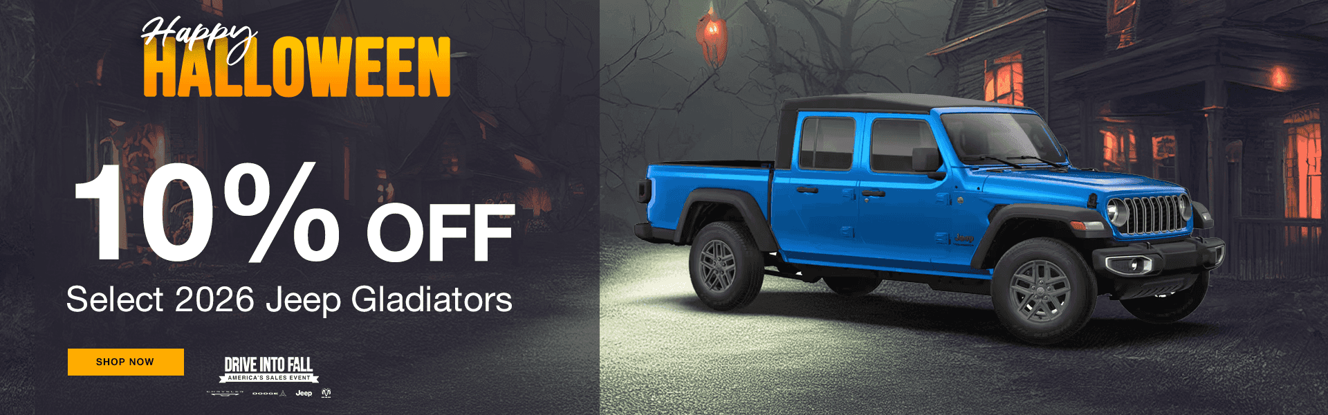 10% OFF Select 2026 Jeep Gladiators